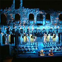 MLA3（美國(guó)美嘉聲音響McCauley）應(yīng)用于2004年帕瓦羅蒂希臘雅典演唱會(huì)