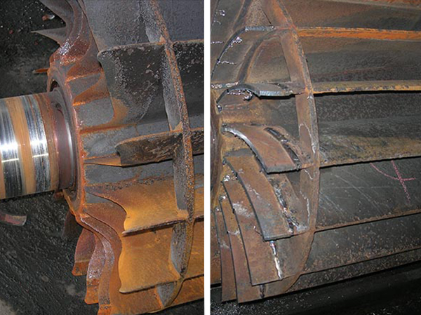 葉輪修復(fù)前后對(duì)比